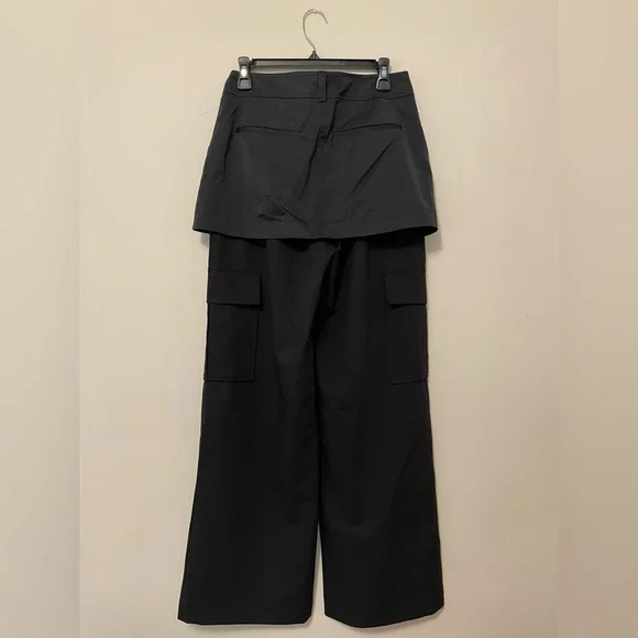 Zara Women’s Black Skirt/Cargo Pants Size Small NWOT - Picture 3 of 5